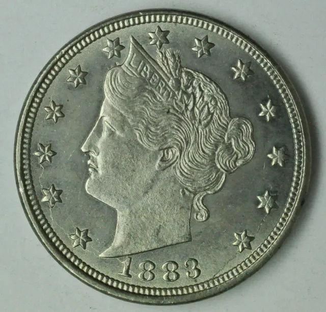1883 Liberty Nickel - Type 1 No "Cents" - GEM BU