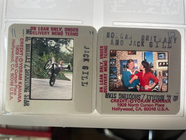Dw5-816 Morgan Brittany & Jack Gill Lot (2) 35Mm Orig Slide Via Dianna Whitley