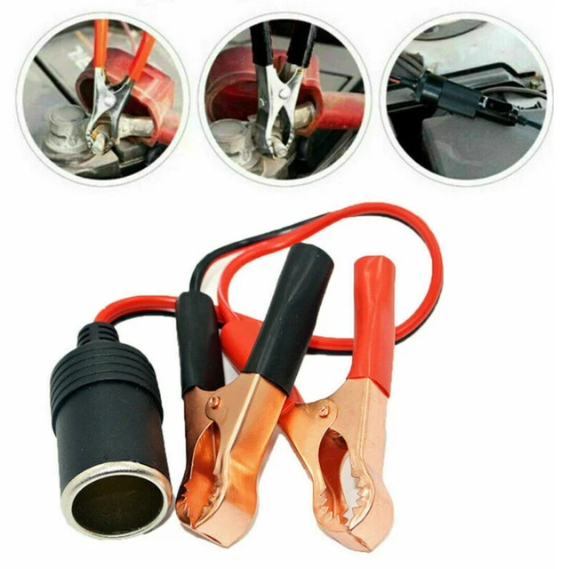 Clip Presa Auto Accendisigari Presa A Batteria 12V 24V 1cm2 50A (Max