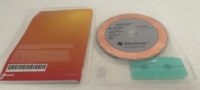 Microsoft Windows 7 Professional Full Retail Version 64 bit MS WIN PRO
