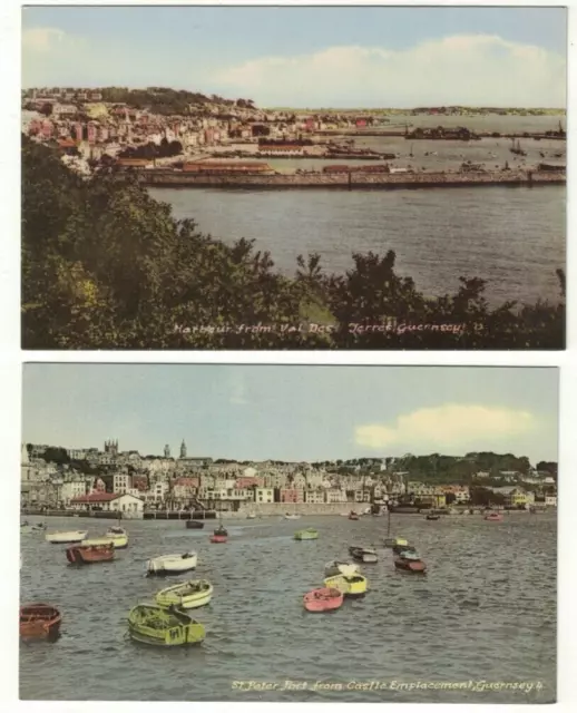 2 Real Photo Postcards of Guernsey St Peter Port Channel Islands