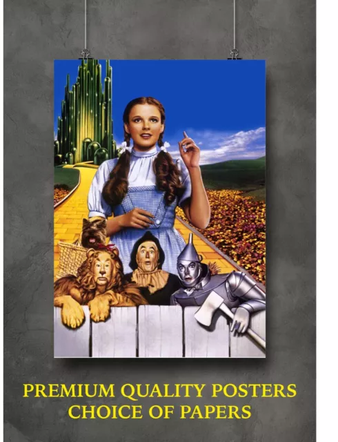 The Wizard of Oz Vintage Movie Large Poster Art Print Gift A0 A1 A2 A3 Maxi