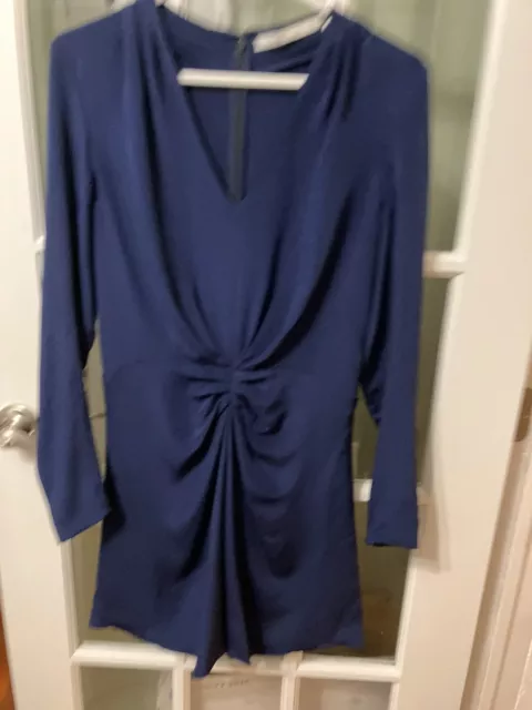 VERONICA BEARD Navy Blue Dress V-Neck