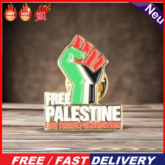 Palestine Flag Pin – National Badge Metal Lapel Pin For Backpack, Hat, Vest, Or Button 5 thumbnail image