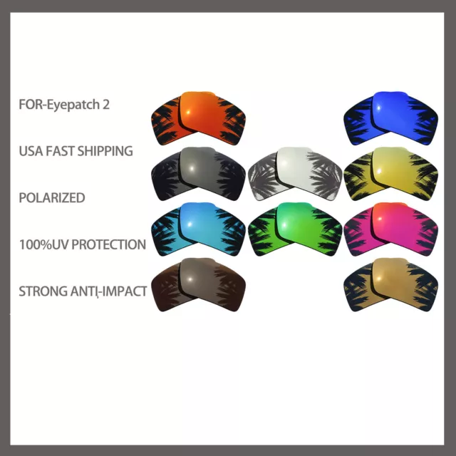 Replacement Polarized Lenses for-Oakley Fast Jacket XL Sunglasses Anti Scratch