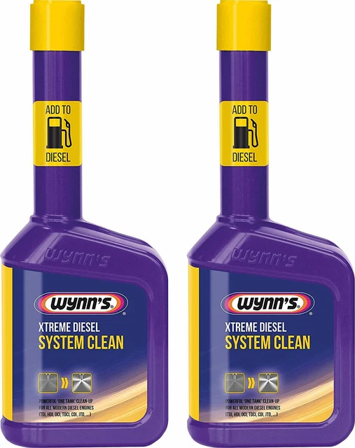 2 X WYNNS EXTREME DIESEL FUEL SYSTEM EGR VALVE DPF CLEANER ADDITIVE