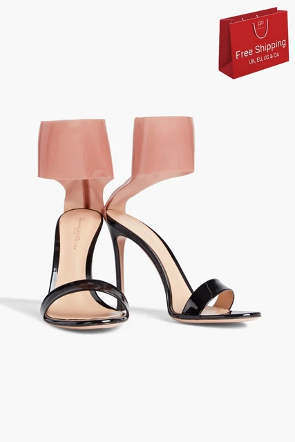 RRP€661 GIANVITO ROSSI Leather & Rubber Ankle Strap Sandals US5.5 UK2.5 EU35.5 RRP€661 GIANVITO ROSSI Leather & Rubber Ankle Strap Sandals US5.5 UK2.5 EU35.5