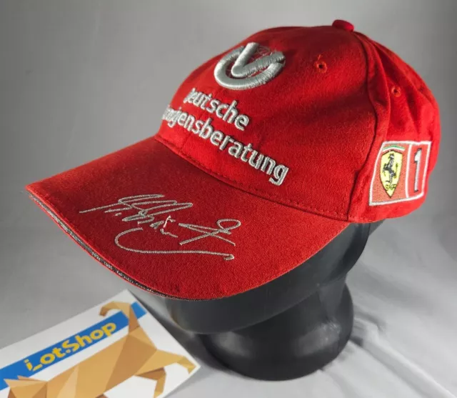 2001 Michael Schumacher 4-facher F1-Champion Ferrari Formel 1 Vintage Mütze...