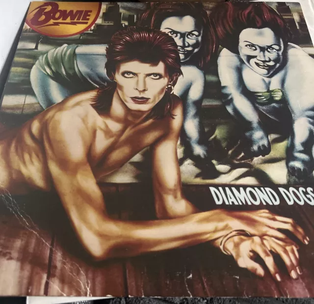 David Bowie Diamond Dogs Vinyl 12'' Lp Rca Apl1 0576 1974 Record Excellent