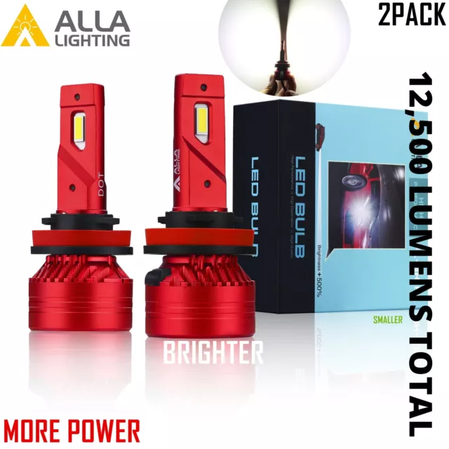 Alla Lighting 1YR WARRANTY Heavy Duty H8 LED Cornering|Fog Light Bulb Lamp White