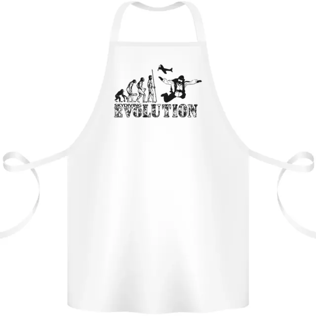 Evolution of a Skydiver Funny Skydiving Cotton Apron 100% Organic