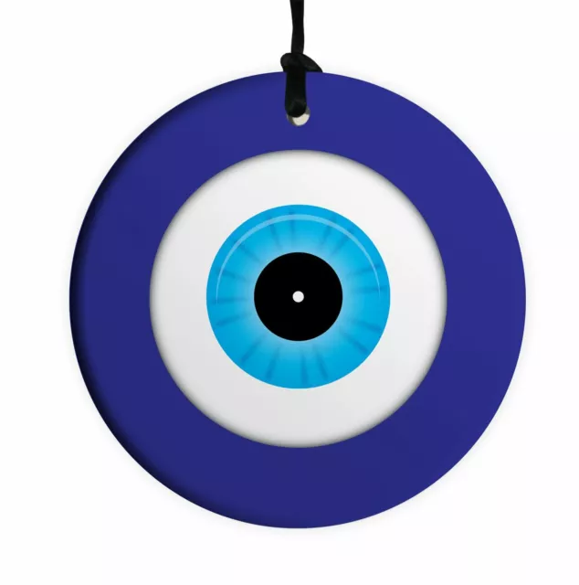 Mal Azul Ojo 10CM Cerámico Colgante de Pared Lucky Kaballah Judío