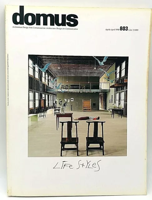 Domus n. 803 aprile 1998 Rivista Architettura Enzo Cucchi Jacques Dupuis Belgio