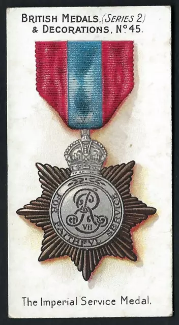 Taddy - British Medals & Decorations (Blue) - #45 The Imperial Service Medal