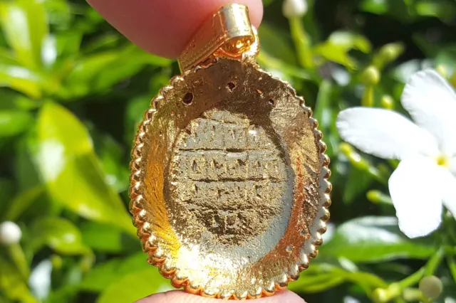 Locket Gems LP Toh Wat Rakang Yanta Talisman Charm Thai Buddha Amulet #11563a 2