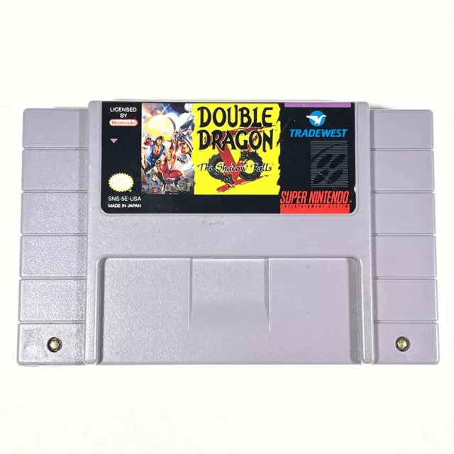 Super Nintendo SNES Double Dragon The Shadow Falls ! Working ! US