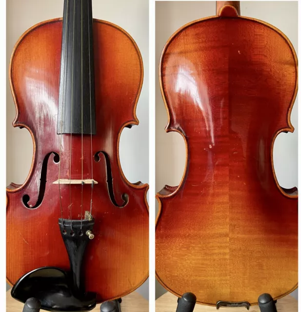 Beautiful Liverpool & Dreaper Old Flamed Violin 4/4 With Case & Bow