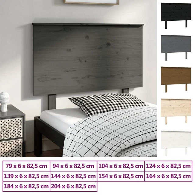 Kopfteil Massivholz Kiefer Betthaupt Bettkopfteil mehrere Farben/Größen vidaXL