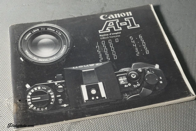 -Fr- Canon A-1 Mode D'emploi Notice Manual