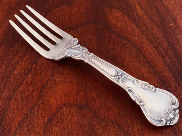 - Gorham Sterling Silver Baby Fork: Chantilly 1895 No Monogram