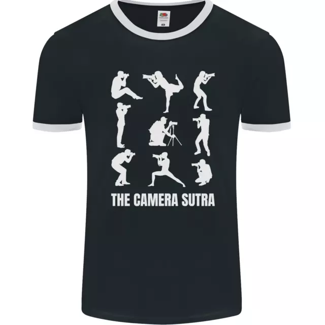 Camera Sutra Funny Photography Photographer Mens Ringer T-Shirt FotL