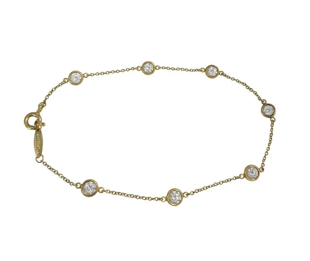 Tiffany&Co. Elsa Peretti Diamonds by the Yard Bracelet 1.1ct Tiffany&Co. Elsa Peretti Diamonds by the Yard Bracelet 1.1ct