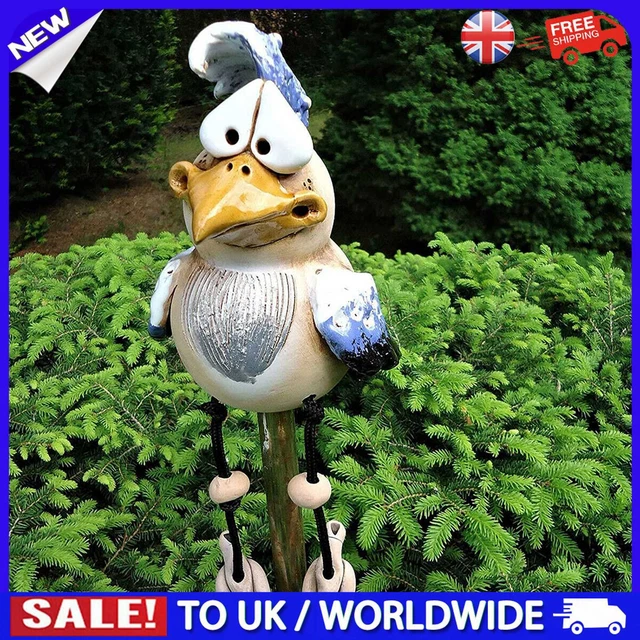 C# Harz Garten Huhn Statue Kunst Bauernhof Stumme Hühnerskulptur Ornament (blau)