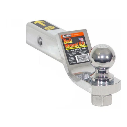 2in. Chrome Ball Mount Kit With 2" Shank And 2" Drop-Cotter Pin Hitch; 1803306