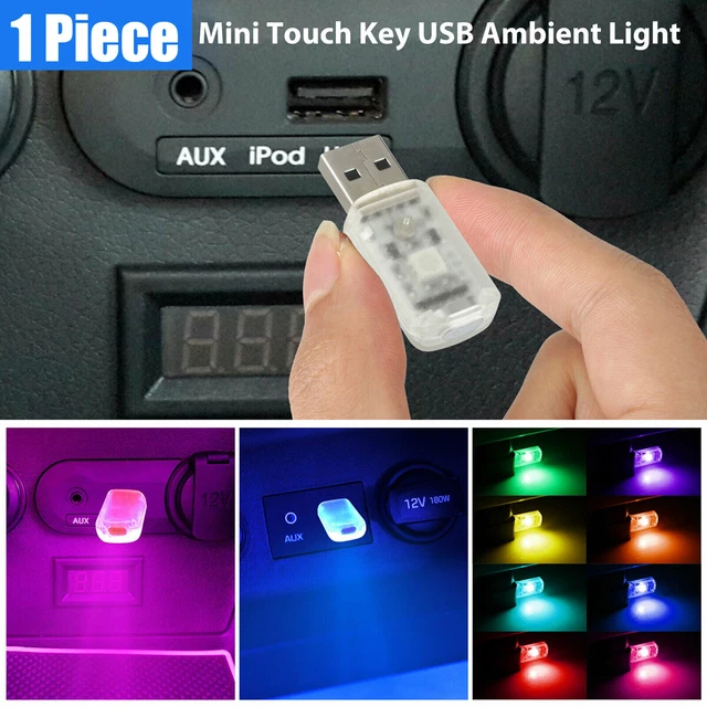 1x Mini LED USB Car Interior Light Neon Atmosphere Ambient Bulb Lamp Accessories