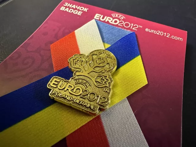 Lizensierter Pin UEFA EURO 2012 Poland Ukraine  Fussball OVP