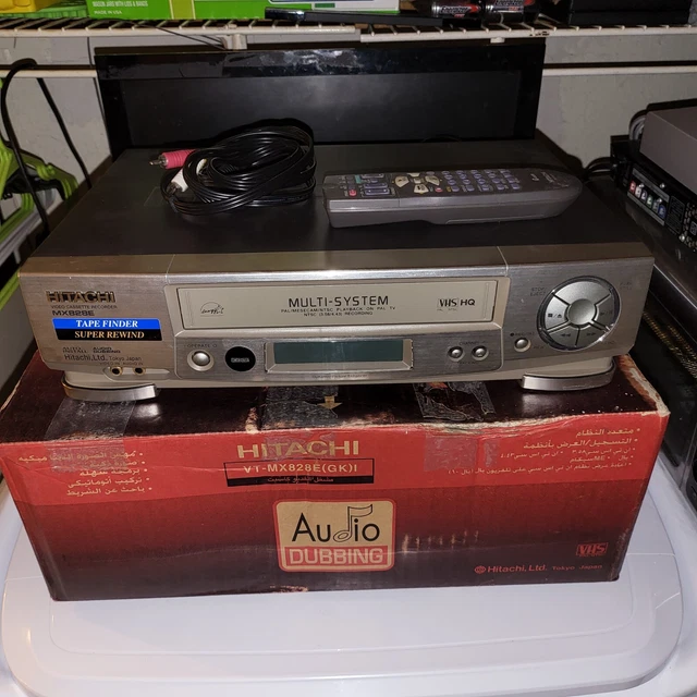 HITACHI VT-MX828E video recorder with remote control (PAL)w original box.