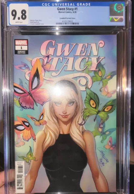 Gwen Stacy #1 CGC 9.8 (2020, Marvel) Gage, J. Scott Campbell Retail Variant