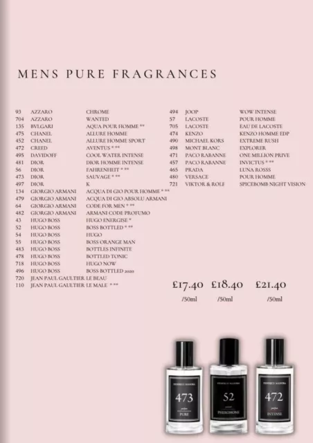 Fm Fragrance Perfume List FOR SALE PicClick UK