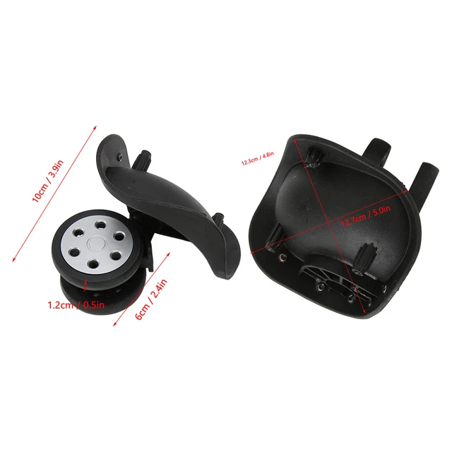 Ruote Per Bagagli 2PCS Ruote Girevoli Silenziose A 360 Gradi Ruote