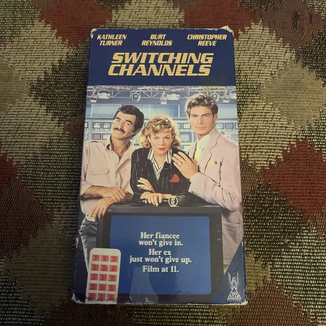 SWITCHING CHANNELS (VHS 1987) RARE HTF Burt Reynolds - Christopher ...