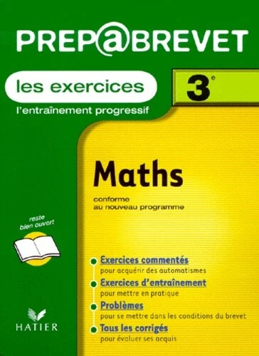 Prepabrevet Math PREPABREVET, LES EXERCICES : Mathematiques, 3e, Collectif EUR 3,99 ...