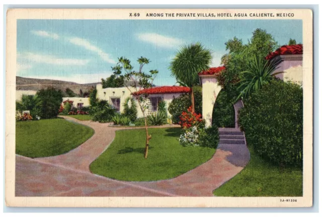 c1940's Among The Private Villas Hotel Agua Caliente Mexico Posted Postcard