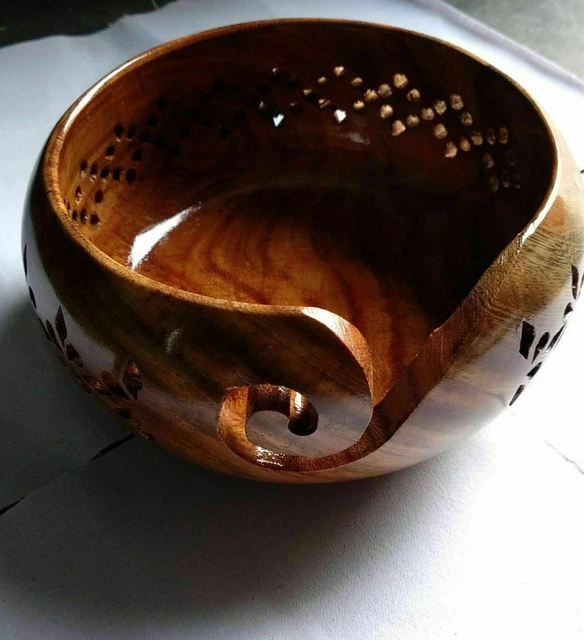 Bowl Wooden Vintage Hand Munising Wood Antique Large Salad Serving Handmade