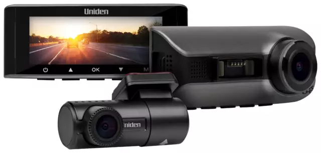 UNIDEN iGO CAM 90R 4K SMART DASH CAM W/FULL HD WIDE REAR VIEW CAMERA 3.16" LCD