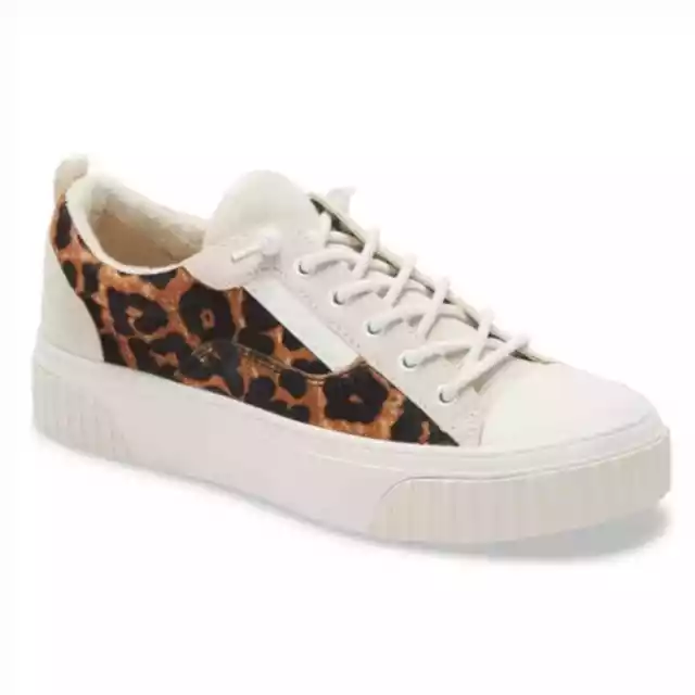 NEW Michael Kors Oscar Lace Up Sneakers Leather/Suede Animal Print Womens Size 7