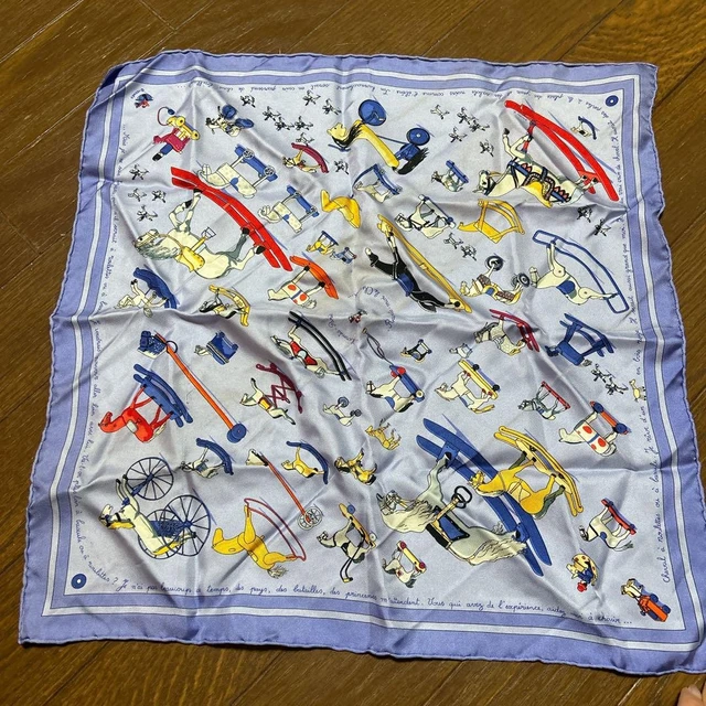 Foulard Carré ESCADA En Soie Jaune Avec Liseré Rose - 54x54 Cm, Neuf Sans étiquette
