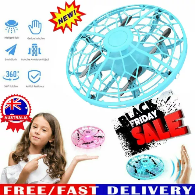 Mini Drones 360° Rotating Smart UFO Drone for Kids Flying Hand-Control Toys XmJL