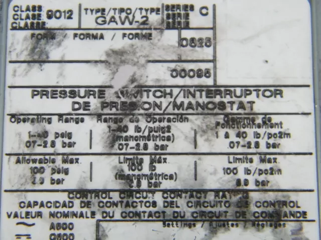 Interrupteur De Pression Carré D Type Gaw-2 Classe 9012 2