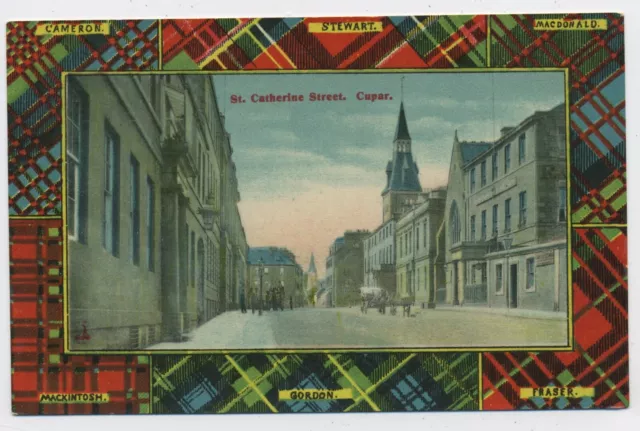 St Catherine Street Cupar Fife Vintage Postcard L8