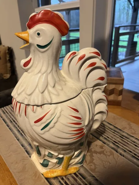 Vintage Rooster Cookie Jar