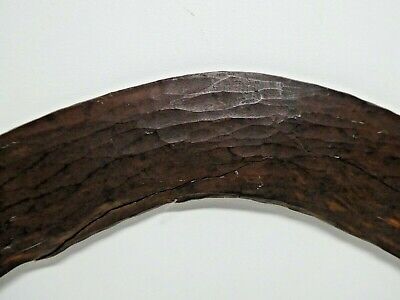 OLD AUSTRALIAN ABORIGINAL Wooden Chip Carved Boomerang EUR 271,73