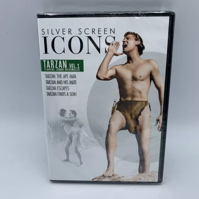 Silver Screen Icons: Tarzan Starring Johnny Weissmuller Volume 1 (DVD) SEALED