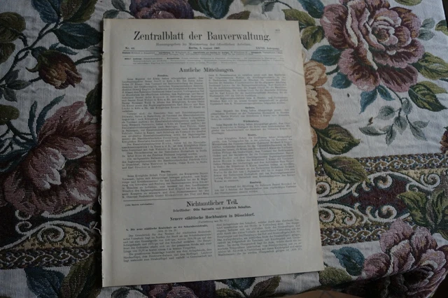 1907 Bauverwaltung 63 Düsseldorf Realschule Lüderitzbahn Deutsch Südwest Berlin 2