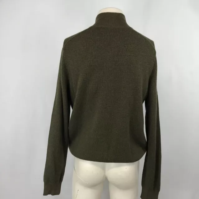Polo Ralph Lauren - Mens Medium - Olive Long Sleeve Merino Wool Pullover Sweater 3