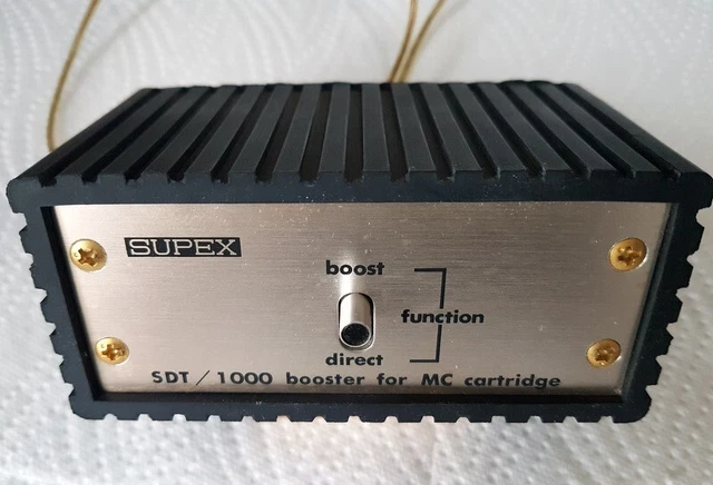 SUPEX SDT-1000 MC Cartridge Step Up Transformer /Booster (Japan